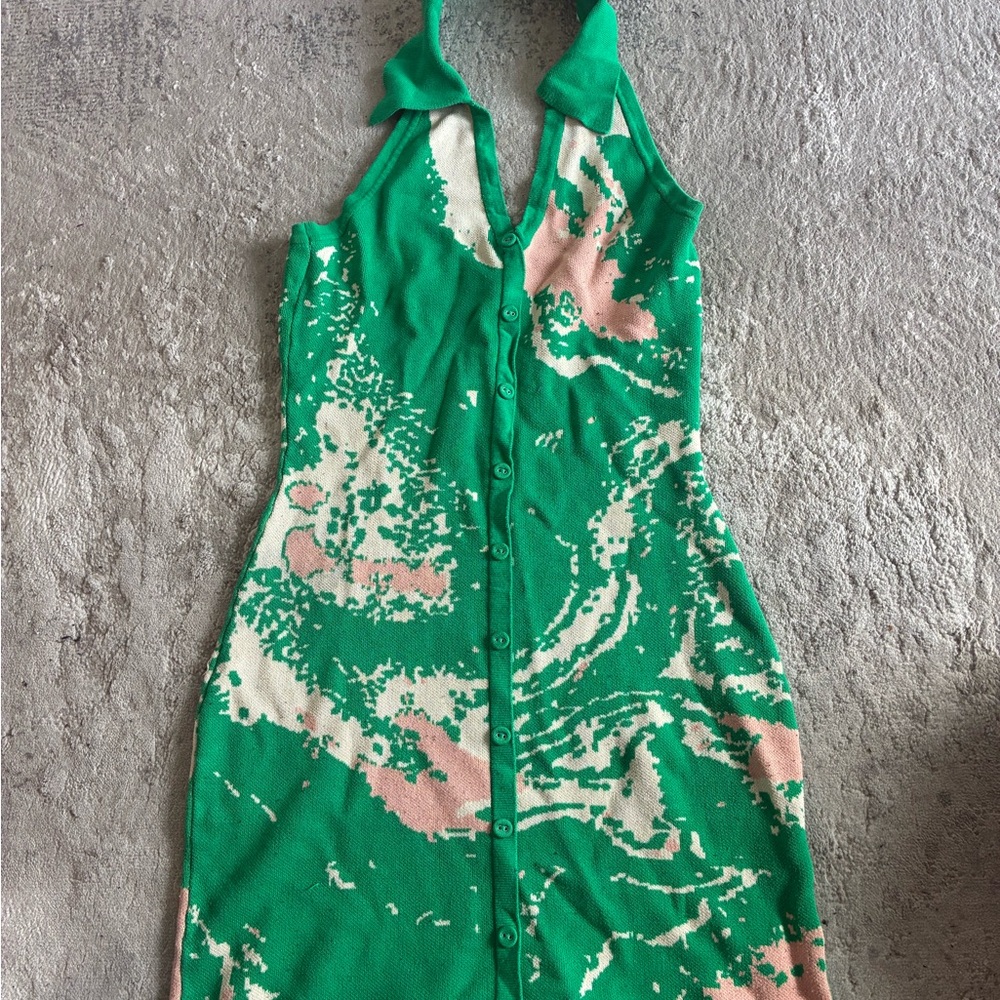 Green and Pink Kids One Piece